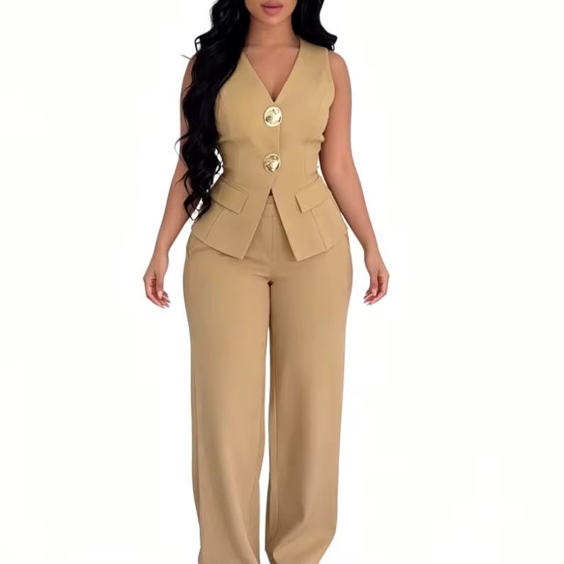Ensemble Tailleur Sans Manches