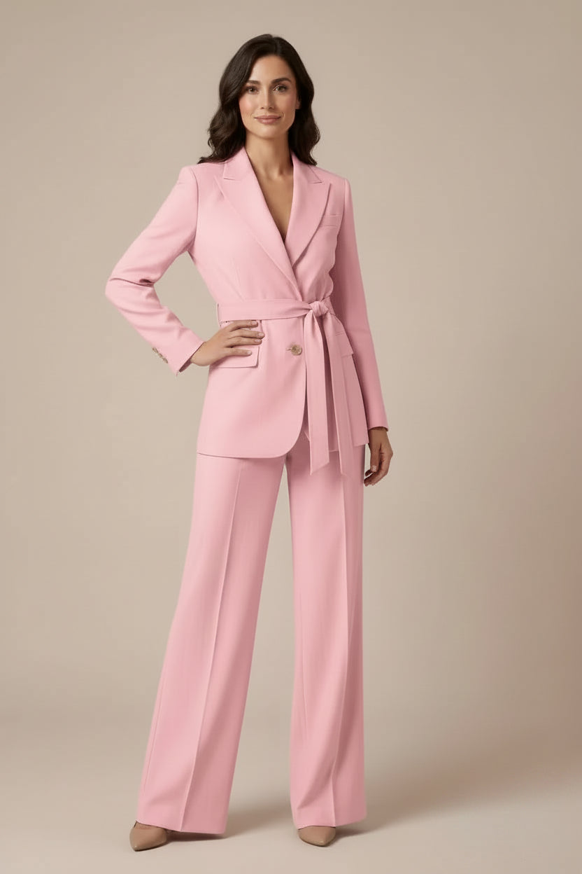 Blazer Ceinturé & Pantalon Large